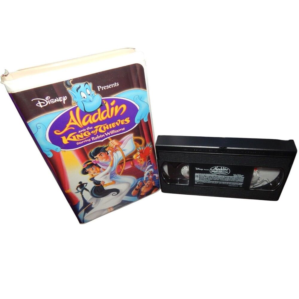 DISNEY'S ALADDIN AND THE KING OF THIEVES vintage VHS in original plasticc case